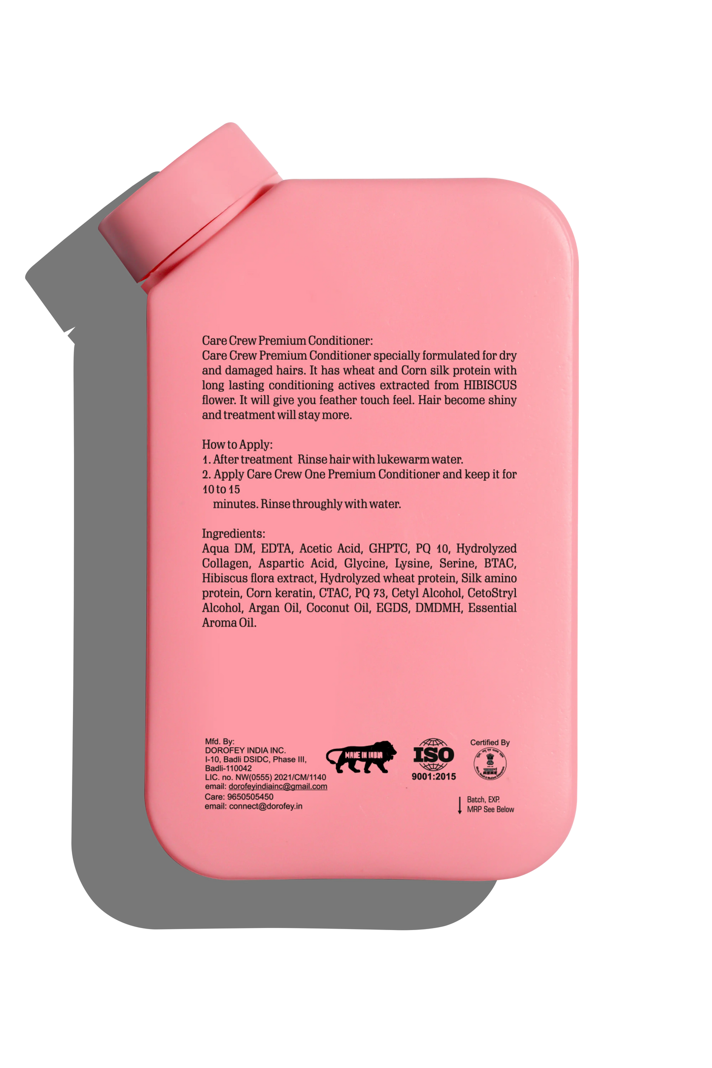 CareCrew Straight Wash Shampoo & Rinse Conditioner Combo (250ml)