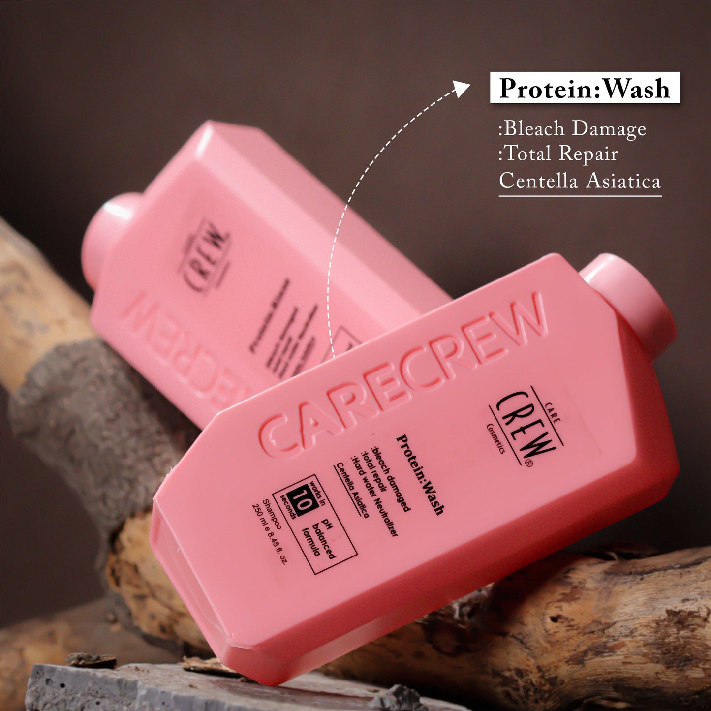 CareCrew Pure Protein Wash Hair Smoothening Shampoo