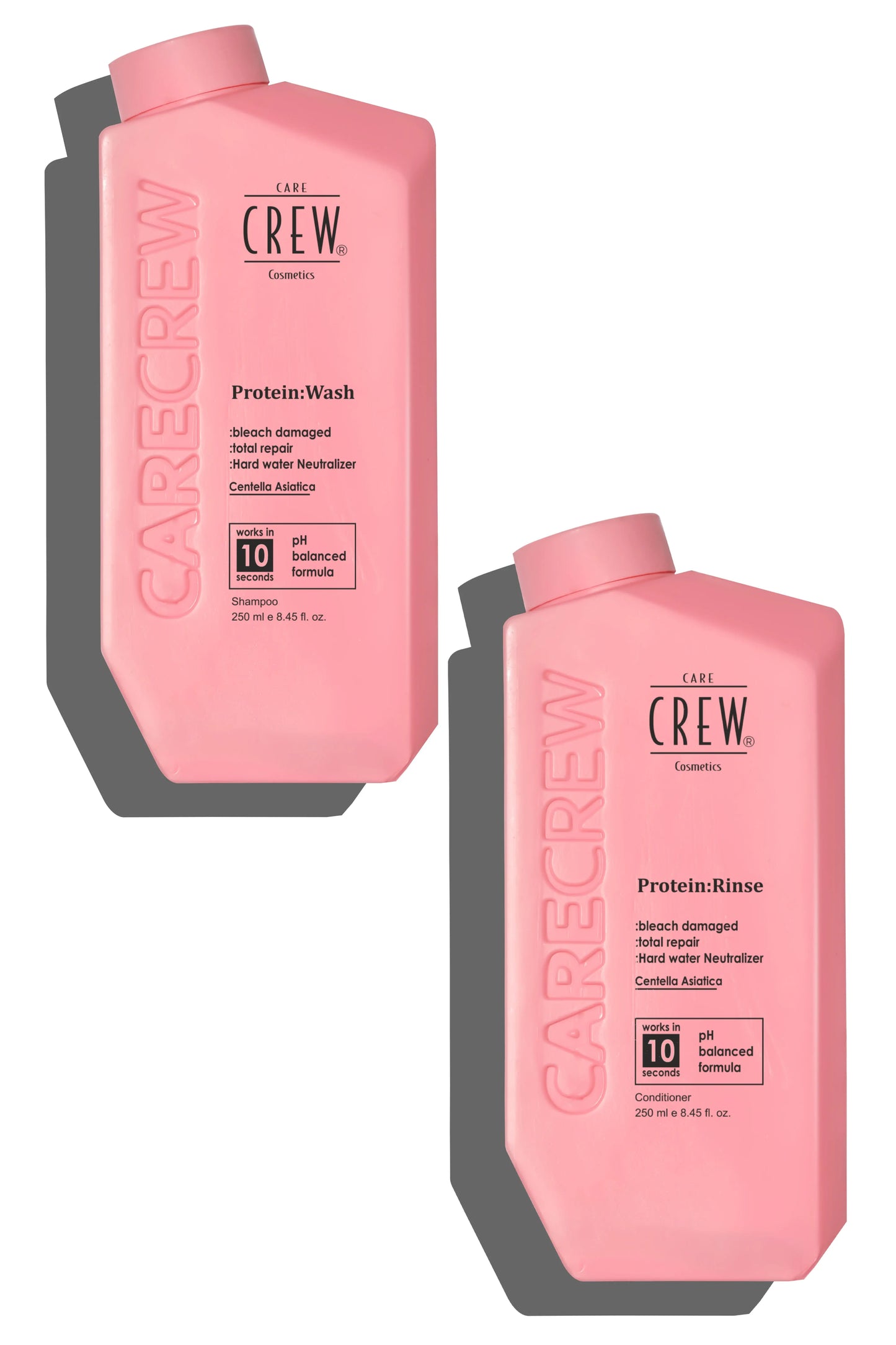 CareCrew Pure Protein Rinse And Wash Smoothening Shampoo & Conditioner 