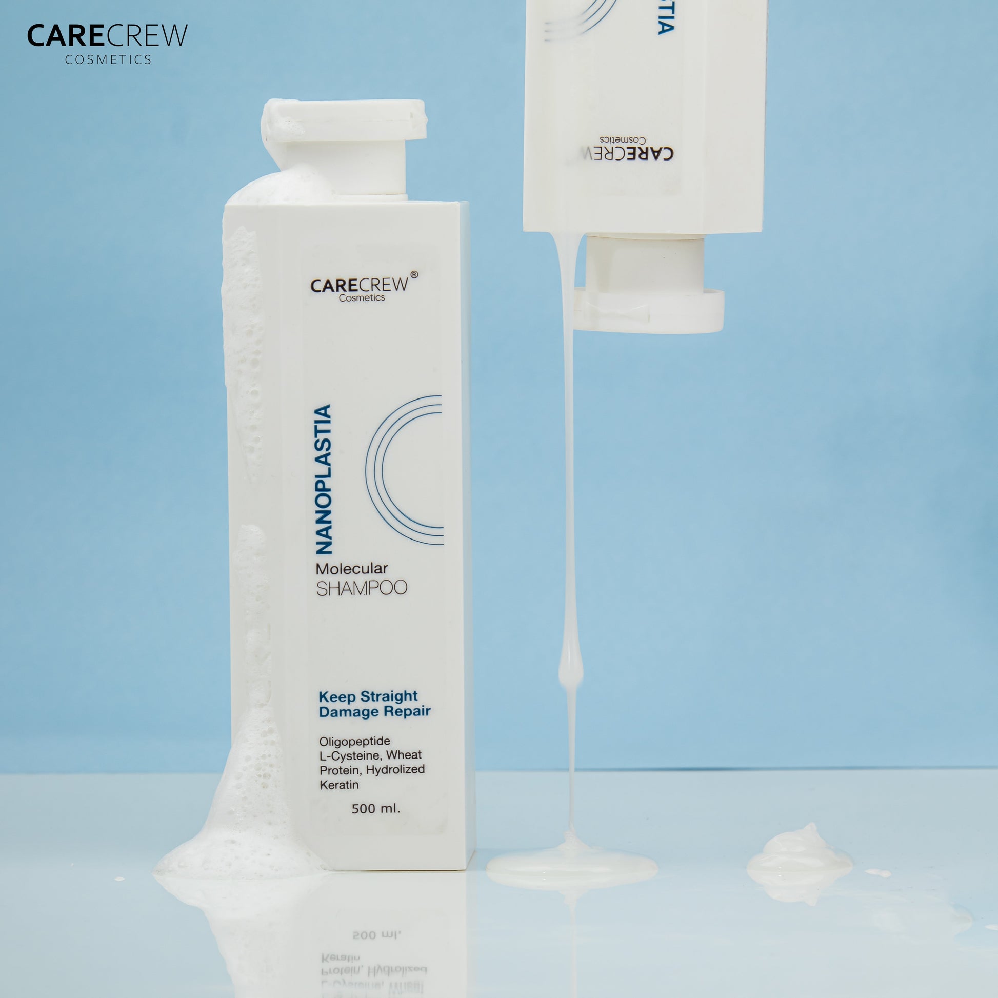 Nanoplastia Molecular Shampoo - Keep Staight Damage Repair with Oligopeptide and L-Cysteine 