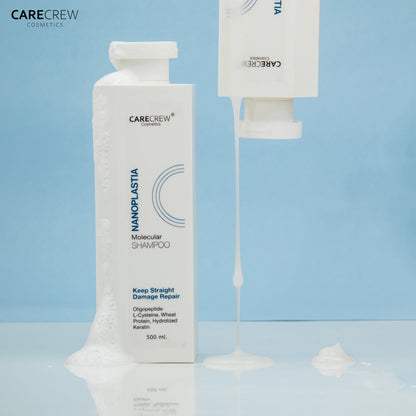 Nanoplastia Molecular Shampoo - Keep Staight Damage Repair with Oligopeptide and L-Cysteine 