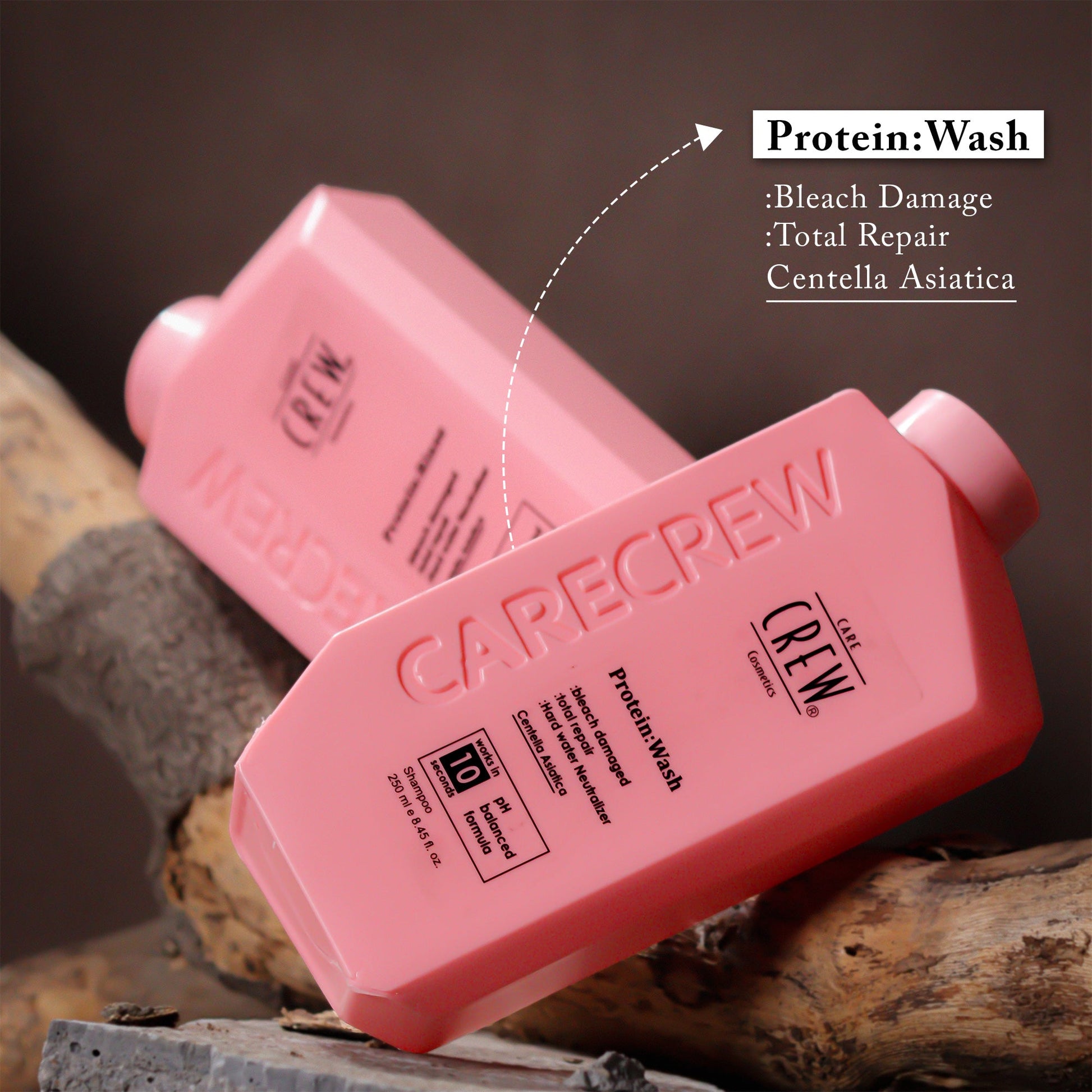 CareCrew Pure Protein Wash Hair Smoothening Shampoo 