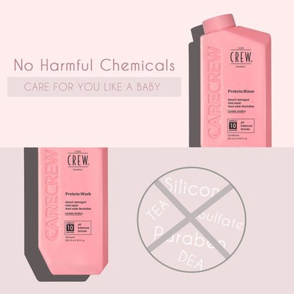 CareCrew Pure Protein Wash Hair Smoothening Shampoo 